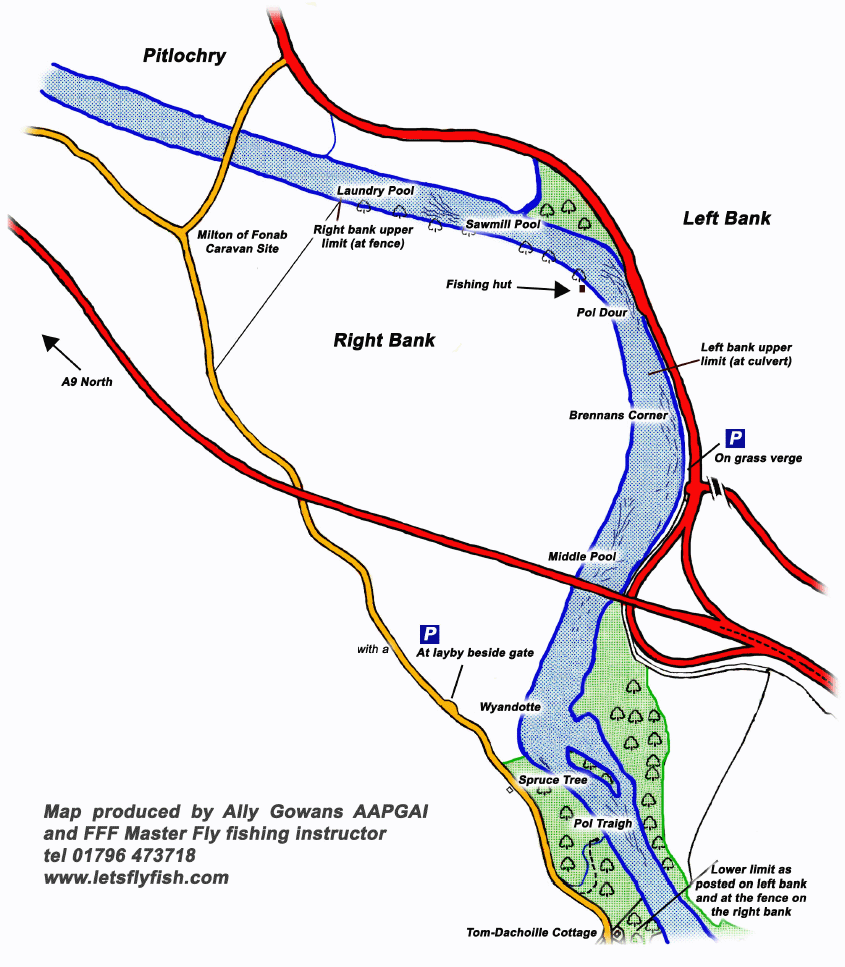 Dunfallandy and West Haugh Beats map by Ally Gowans